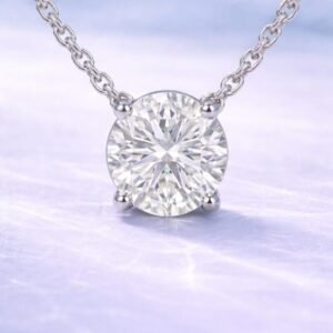 שרשרת סוליטר – Moissanite | AMAZONA