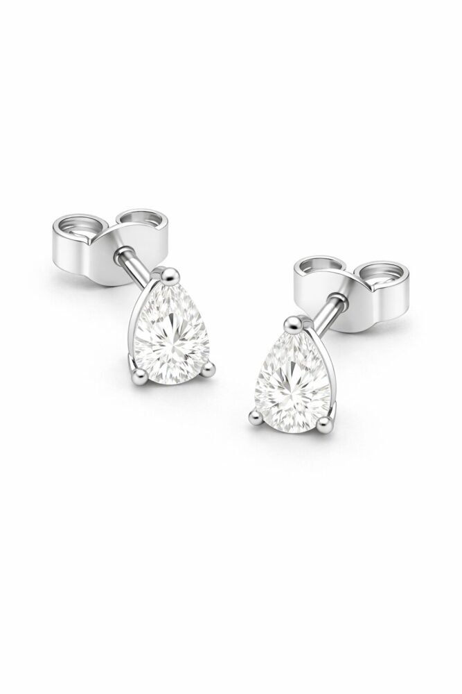 עגיל סוליטר – Moissanite | AMAZONA – תמונה 4